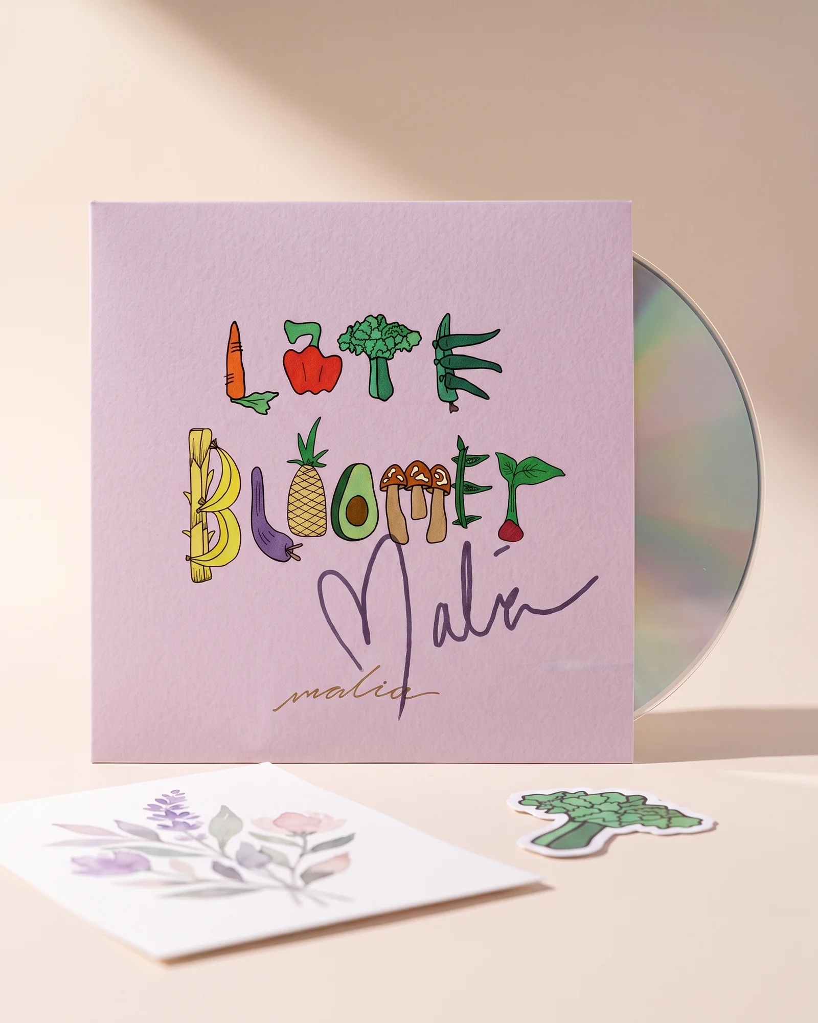 Signed Late Bloomer CD in a thin card sleeve
